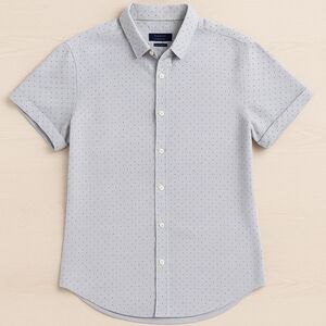 ZARA MAN Soft Gray Slim Fit Shirt | Effortless Everyday Style | Size Large